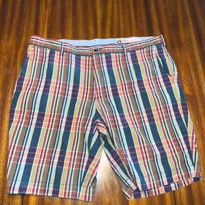 Polo Ralph Lauren Madras Shorts Mens Multi-Color Plaid Size 40
